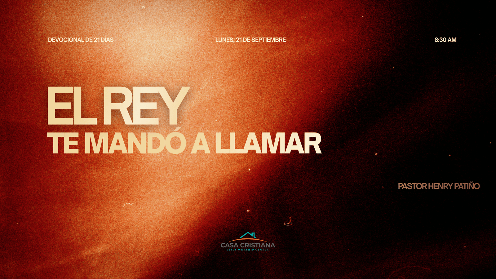 Devocional El Rey te mandó a llamar